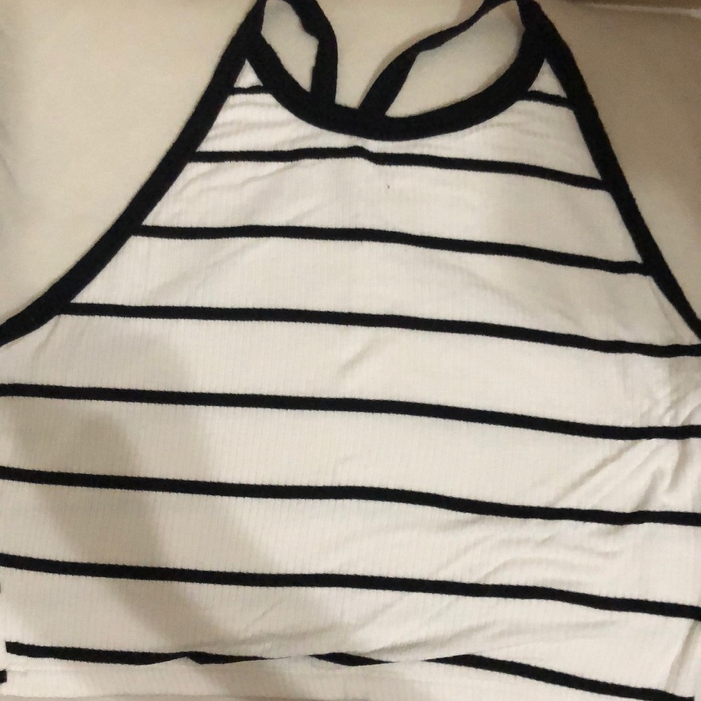 PAC sun me to we cropped halter top